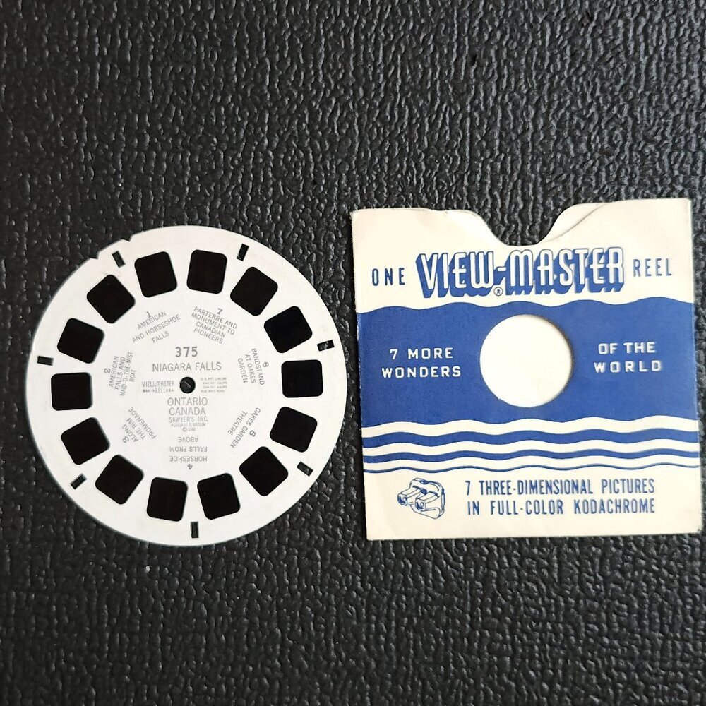 BEAUTIFUL Niagara Falls Canada View Master Reel Sawyer's Inc 1948